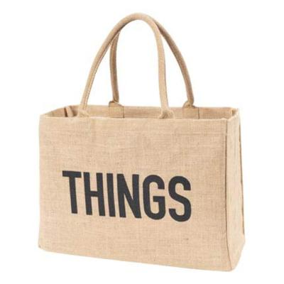 Cina Eco-Friendly Logo Custom Eco Reusable Cloth Carrying Gift Bags Women Beach Hand Tote Laminated Grocery Promotional Shopping Handbags Jute Bag in vendita