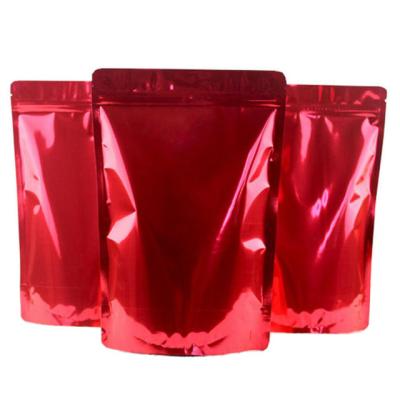 China Recyclable Compound Aluminum Foil Packaging Bags 16*26cm+8cm Stand Up Foil Protein Packing Foil Stand Up Bags For Powder for sale