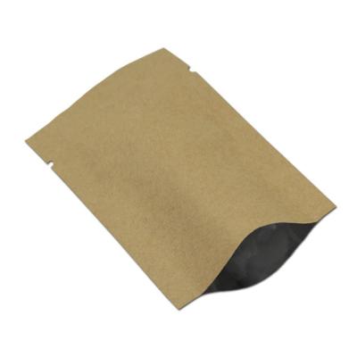 中国 Mylar Kraft Paper Aseptic Open Top Foil Storage Bags Packaging Retail Heat Seal Kraft Vacuum Foil Foil Bags For Coffee 販売のため