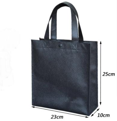 China Eco Friendly Black Nonwoven Grocery Tote Bag zu verkaufen