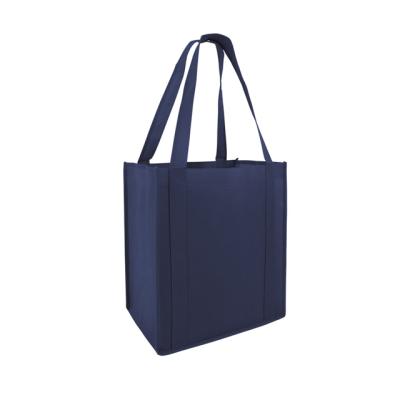 China Reusable Woven Black Green Blue Red Nonwoven Eco-friendly Tote Shopping Bag Retail Shopper Woven Shopping Bag en venta