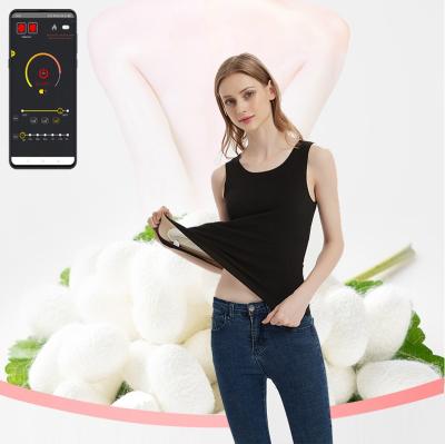 China APP Control New Arrival Ladies Thermal Underwear Set Heated Vest Usb Washable Unisex for sale