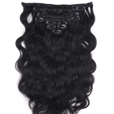 China Water wave clip in hair extension for women clip in hair extension sellers highest quality factory price for sale