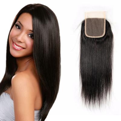 China 100%Brazilian Human Hair Straight Closure Human Hair Frontal Extension For Women for sale