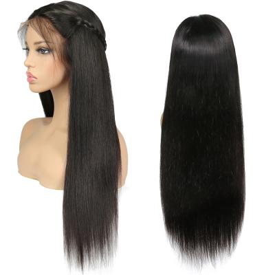 China Durable Transparent Human Hair 13*4 HD Lace Front Wigs Natural Black Virgin Human Hair Wigs For Wholesale for sale