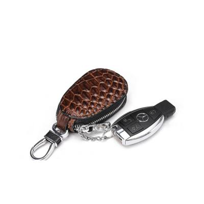 China Double Zipper Custom Leather Suitable Car Key Organizer Keys Price Chain Wallet for sale