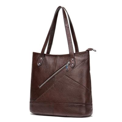 China Genuine Leather Bag Genuine Leather Large Capacity Genuine Leather Bag Factory Women Handbag for sale