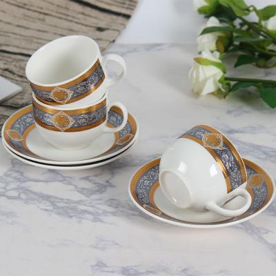 China 2020 Sustainable New Design Whole Frozen Cappuccino Tea Cups And Saucers Cups Coffee Cups And Saucers for sale