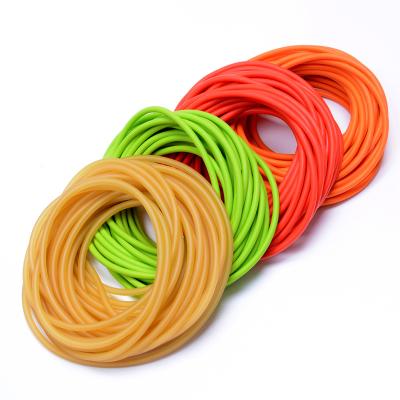 China Highly Elastic Latex Round Slingshot 1842 Leather Traditional Rubber Tube 50m 1745 Latex Tubing Durable Elastic PU Outdoor for sale