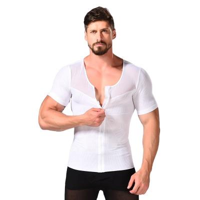 China 2022 New Style Men's Slim Fit T-shirt Fitness Sport QUICK DRY Multiple High Quality Body Shaper Slim Fit Shapewear for sale