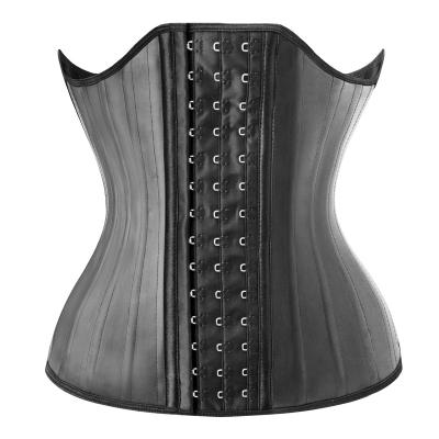 China New Innovative Antibacterial 25 Product Women Latex Antibacterial Fitness Bone Waist Trainer Abdomen Shapers Steel Belt for sale