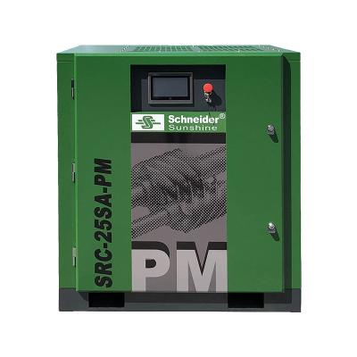 China Schneider Sunshine 25HP 18.5KW Permanent Magnet Air Compressor Lubricated Permanent Magnet Air Screw Air Compressor for sale