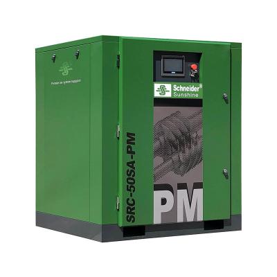 China Chinese Manufacturer Schneider Sunshine 37KW 50HP Lubricated Air Compressors Industrial Screw Compressor for sale