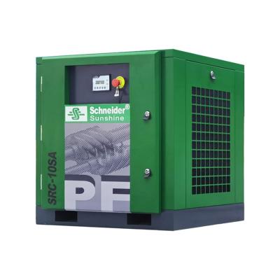 China 10HP 7.5KW 7.5kw 7-12bar Standard Belt Driven Compressor Lubricated Regular Rotary Screw Air Compressor For Industrial EQ for sale