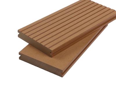 China Waterproof Anti-slip wear resistant deep embossing wpc composite decking outdoor wpc decking composite deck for sale