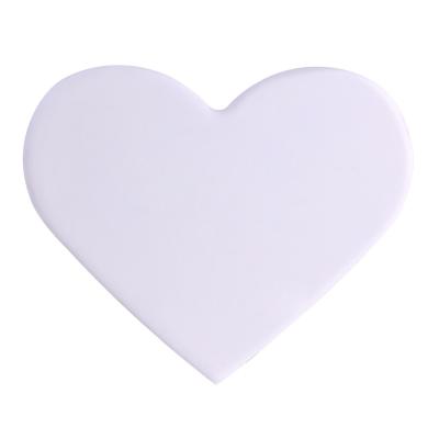 China Sustainable Heart Shape Blank Tile Coasters For Sublimation With Heat Transfer For Custom Designs for sale