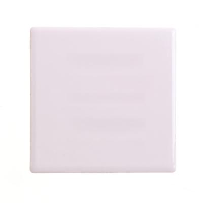 China Viable custom designs 10cm square blank shape ceramic tile sublimation white coaster with promotion sales for sale