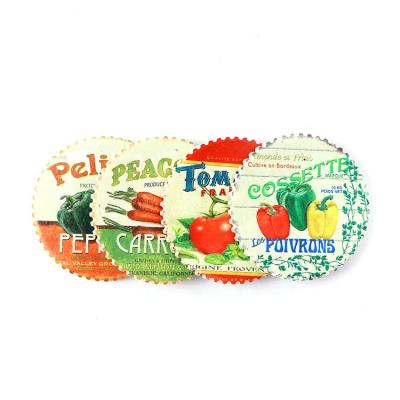 China Customizable Customizable Personalized Vegetable Shape OEM Gear Fridge Magnet Gifted Ceramic Sticker Customized for sale