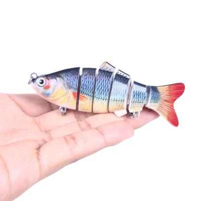 China Wholesale Joint ABS Plastic 10cm Hook 17.5g 6# Bait Realistic Hard Segmented Pike Fishing Lure for sale