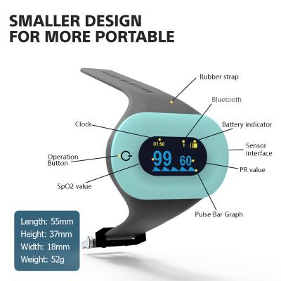 China 35g Klinischer Puls-Oximeter mit 30 Stunden Akkulaufzeit Pulsgenauigkeit ±2BPM zu verkaufen
