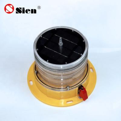 China Telecom Tower Aviation Light Tower Solar Obstruction Light for sale