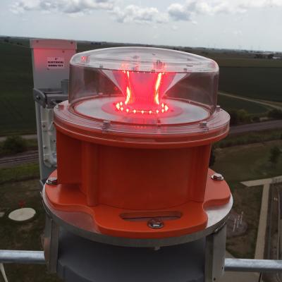 China Telecom Tower LED Aviation Red Warning Light With ICAO FAA DGCA Certification for sale