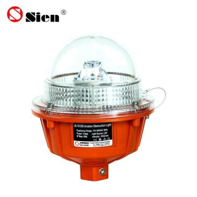 China Telecom Tower L-810 FAA Obstruction Light AC 85~265V Regular Burning Single Red Aviation Light For Tower for sale