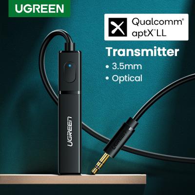 China Aptx LL UGREEN BT Wireless 5.0 Transmitter Aux Transmitter 5.0 TV Earphone PC PS4 3.5 Jack Audio Music Adapter. aptX LL 3.5mm for sale