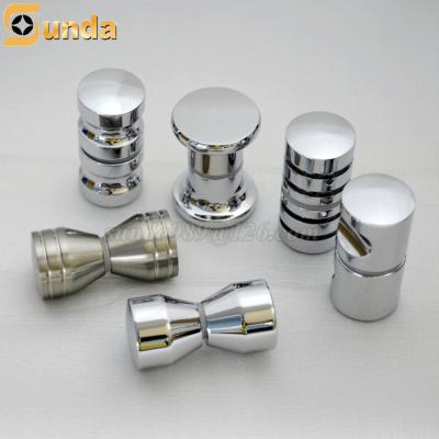 China China Supplier Bathroom Hardware Accessories Soild Brass Rose Golden Mirror Polished Shower Modern Door Knob for sale