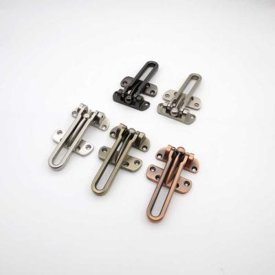 China Modern High Quality Zinc Alloy Black Door Chain Locks Door Security Door Guard for sale