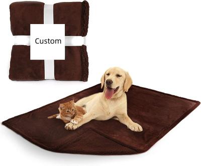 China Hot Selling Waterproof Sherpa Fleece Pet Blanket Furniture Protector Dog Bedspread For Large Dogs for sale