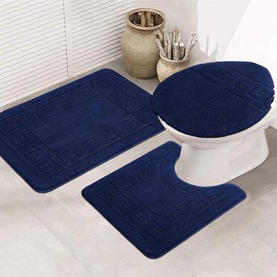 China Good Quality Non Slip Factory Anti Slip Microfiber Shaggy Bath Mat Absorbent Water Thick Cover Cheap For Bathroom for sale