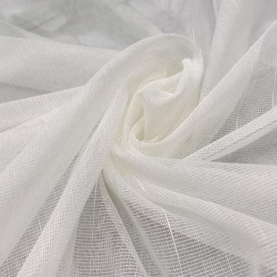 China Factory supply breathable yarn dyed sheer woven voile curtain fabric for curtain upholstery luxury for sale