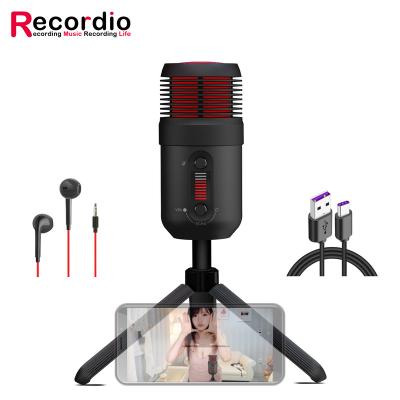 China GAM-MK1 On/Off + Mute button Online microphone stick with the phone with Monitor function and Echo button for Singing Te koop