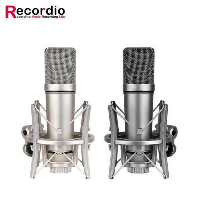 China GAM-V87 25mm Capsules studio Sound Recording condenser microphone with Microphone Shock Mount zu verkaufen