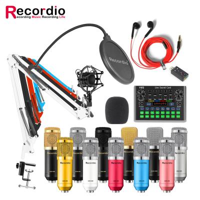 China GAM-800SS V8s Sound Card Live Recording Condenser Microphone Set Te koop