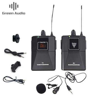 China GAW-802 Good Quality External DSLR Mic wireless lavalier studio recording microphone for camera for sale