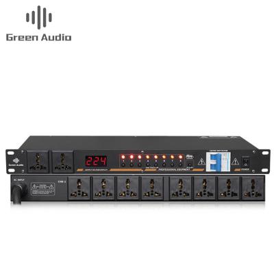 China GAX-DB03 Professional 10-outlet power sequencer controller Conditioner Surge Protector Power Supply Regulator LED Display en venta