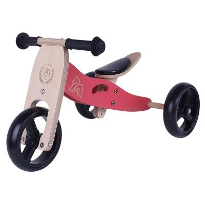 China No Pedal 7 Inch Wooden Mini Trike 2-in-1 Muti-function Ride On Toy CAR for sale