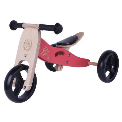 China Wooden Tricycle Ride Bike Children Balance Wooden Walking Tricycle Training EVA Bike Tire for sale