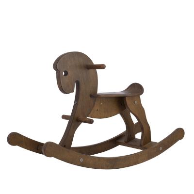 China Eco-friendly Vintage Antique Wooden Rocking Horse Toy For Kids And Children for sale