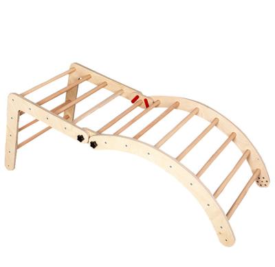 China Can be freely combined wooden frame children's area toy play gymnasium of climbing for sale