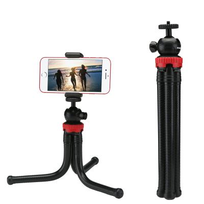 China Flexible Stick Mini Mobile Phone Tripod Bracket Digital Camera Portable Tripod Octopus Travel Monopod Selfie Stick For iPhone DSLR Gopro Camera for sale