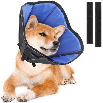 China Padded Adjustable Elizabethan E-Collar Pet Recovery Dog Comfy Cones After Surgery for sale