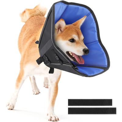 China Padded Adjustable Elizabethan E-Collar Pet Recovery Dog Comfortable Cones After Surgery for sale