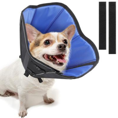 China Padded Adjustable Elizabethan E-Collar Pet Recovery Dog Comfortable Cones After Surgery for sale