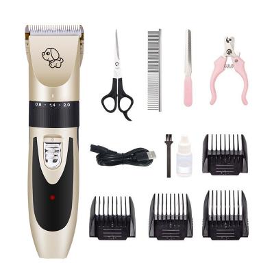 China Viable Low Noise Rechargeable Electric Shaver Dog Hair Trimmer With Detachable Blade for sale