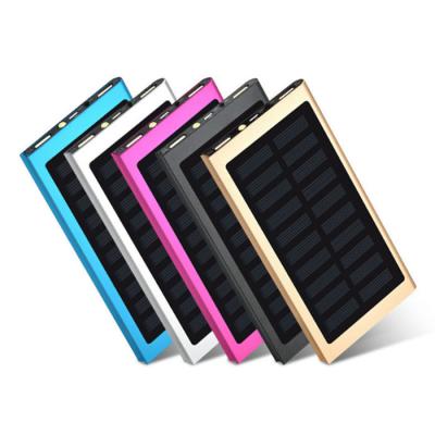 China Wholesale Portable Solar Power Bank 20000mah Solar Power Bank Battery Charger for sale