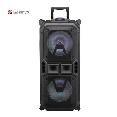 China Goods Ready Wireless Double 8 Inch Outdoor Portable Fashion Rechargeable Blue Tooth Speaker With Led Display for sale