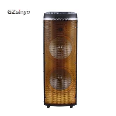 China Double 12 Inch Big Power 50w Professional Portable Wireless Karaoke Portable Tooth Speaker Party Blue Box Outdoor Talking for sale